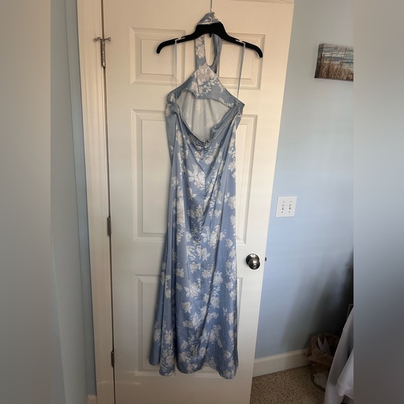BHLDN—Anthropology Blue and White Floral Dress - Picture 7 of 8